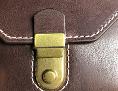 Handmade Leather Mens Cool billfold Leather Wallet Men Small Wallets Trifold for Men