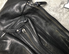 Leather Men Fanny Pack Small Waist Bag Hip Pack Belt Bag Bumbag for Men