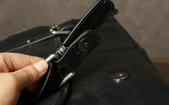 Genuine Leather Mens Cool Messenger Bag Briefcase Work Bag Business Bag for men