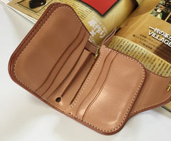 Handmade Leather Biker Wallet Mens Cool billfold Chain Wallet Trucker Wallet with Chain