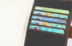 Cool Leather Mens Small Passport Wallet Slim Travel Wallets for Men - iwalletsmen
