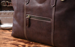 Genuine Leather Mens Cool Messenger Bag Briefcase Work Bag Business Bag for men