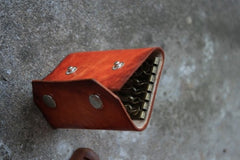 Handmade Mens Leather Key Holder Key Wallet Small Key Wallet for Men - iwalletsmen
