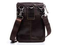 Cool Mens Leather Mens Belt Pouch Waist Bag Shoulder Bag Cell Phone Holster for Men - iwalletsmen