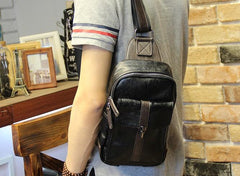 Cool Leather Slings Bag for Men Chest Bag Sling Shoulder Bag For Men - iwalletsmen