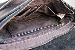 Genuine Leather Mens Cool Messenger Bag iPad Bag Chest Bag Bike Bag Cycling Bag for men