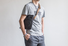 Canvas Mens Cool Small Messenger Bag iPad Bag Chest Bag Bike Bag Cycling Bag for men - iwalletsmen