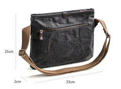 Canvas Mens Cool Small Messenger Bag iPad Bag Chest Bag Bike Bag Cycling Bag for men - iwalletsmen