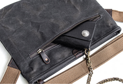 Canvas Mens Cool Small Messenger Bag iPad Bag Chest Bag Bike Bag Cycling Bag for men - iwalletsmen