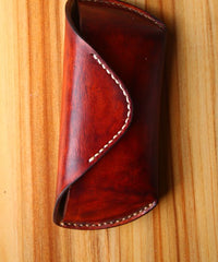 Handmade Mens Cool Leather Glasses Case Glasses Box Glasses Holder Eyeglass Case - iwalletsmen