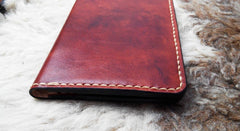 Handmade Leather Mens Small Passport Wallets Travel Wallets for Men - iwalletsmen