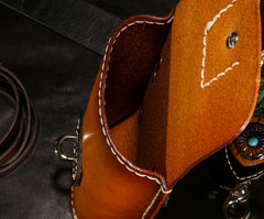 Leather Belt Pouch Mens Small Cases Waist Bag Hip Pack Belt Bag Fanny Pack Bumbag for Men