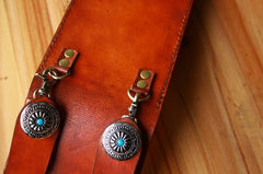 Handmade Cool Leather Belt Pouch Mens Waist Bag Cell Phone Holsters for Men - iwalletsmen