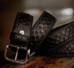 Handmade Genuine Leather Mens Belt Custom Cool Leather Men Black Belt for Men