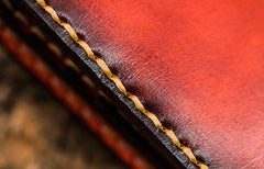 Handmade Leather Men Tooled Cool Leather Wallet Long Phone Wallets for Men