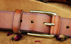 Handmade Genuine Leather Mens Leather Men Brown Black Belt for Men Cool Leather Belt
