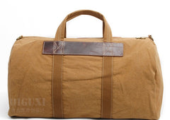 Mens Waxed Canvas Weekender Bag Canvas Travel Bag Canvas Overnight Bag for Men - iwalletsmen
