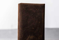 Leather Men Card Holder Wallet Change Bifold Small Wallet for Men - iwalletsmen