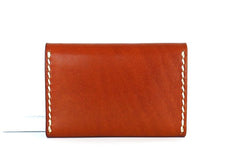 Leather Mens Card Wallet Front Pocket Wallet Small Slim Wallet Change Wallet for Men - iwalletsmen