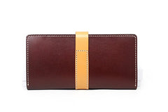 Cool Handmade Mens Leather Bifold Long Wallet Envelope Long Bifold Wallet for Men - iwalletsmen
