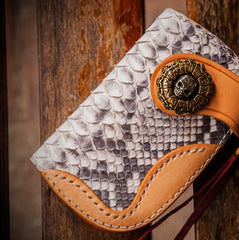 Handmade Leather Biker Mens Cool Car Key Wallet Coin Wallet Pouch Car KeyChain for Men