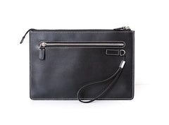 Cool Handmade Leather Mens Wristlet Bag Clutch Zipper Clutch for Men - iwalletsmen