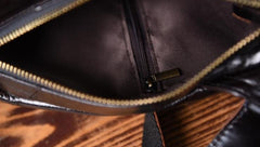 Genuine Leather Mens Cool Chest Bag Sling Bag Crossbody Bag Travel Bag Hiking Bag for men