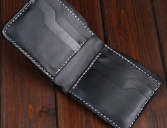 Handmade Leather Carp Mens billfold Wallet Cool Leather Wallet Slim Wallet for Men - iwalletsmen