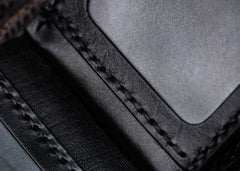 Handmade Leather License Wallet Tooled Mens billfold Wallet Cool Leather Wallet Slim Wallet for Men