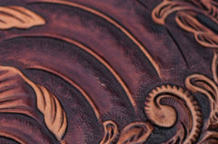 Handmade Leather Carp Mens Chain Biker Wallet Cool Leather Wallet With Chain Wallets for Men