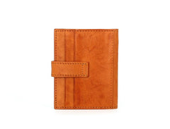 Leather Mens Front Pocket Wallet Card Wallet Small Slim Wallet Change Wallet for Men - iwalletsmen