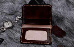 Leather Mens Slim Front Pocket Bifold Small Wallets Card Wallet for Men - iwalletsmen