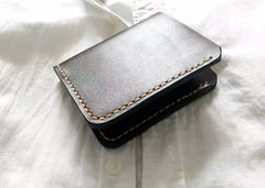 Vintage Leather Coffee Mens Small Wallet Leather Bifold Wallets for Men - iwalletsmen
