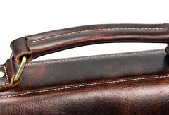 VINTAGE LEATHER MENS Large BRIEFCASEs BUSINESS BRIEFCASE Cool SHOULDER BAG HANDBAGS FOR MEN - iwalletsmen