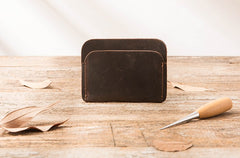 Vintage Leather Mens Card Holders Slim Front Pocket Wallet Card Wallets for Men - iwalletsmen