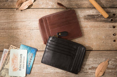 Leather Mens Slim Card Holder Front Pocket Wallets Card Wallets for Men - iwalletsmen