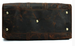Cool Mens Leather Large Weekender Bag Duffle Bag Travel Bag for Men - iwalletsmen
