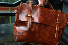 Cool Leather Mens Briefcase Messenger Bags Handbag Shoulder Bag for men - iwalletsmen