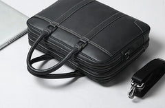 Handmade Leather Mens Cool Messenger Bag Work Bag Business Bag Briefcase Bag for men