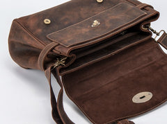 Vintage Leather Mens Handbag Briefcase Messenger Bag for men - iwalletsmen
