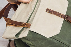 Cool Canvas Gray Travel Bag Mens Backpack Canvas Canvas School Bag for Men - iwalletsmen
