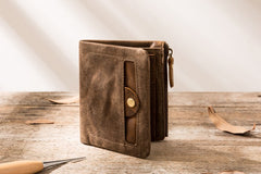 Cool Canvas Mens Small Wallet Bifold Vintage billfold Wallets for Men - iwalletsmen
