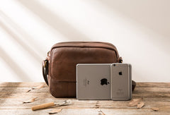 Cool Leather Small Mens Messenger Bags Small Shoulder Bag for Men - iwalletsmen
