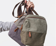 Mens Canvas Gray Cool Messenger Bag Side Bag Canvas Shoulder Bag for Men - iwalletsmen