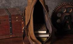 Genuine Leather Mens Cool Chest Bag Sling Bag Crossbody Bag Travel Bag Hiking Bag for men
