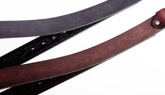 Handmade Genuine Leather Punk Rock Floral Cross Mens Cool Men Biker Trucker Leather Belt