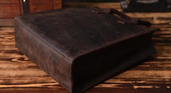 Genuine Leather Mens Cool Messenger Bag Handbag Briefcase Work Bag Business Bag for men