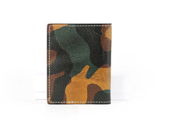 Cool Leather Mens Camouflage License Wallets Front Pocket Wallet Slim Card Wallet for Men - iwalletsmen