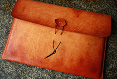 Handmade Mens Leather iPad air2 Case Leather File Case File Holder - iwalletsmen