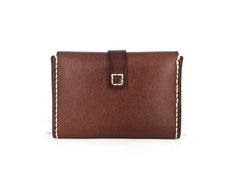 Leather Mens Small Card Wallets Front Pocket Wallet Cool Change Wallet for Men - iwalletsmen